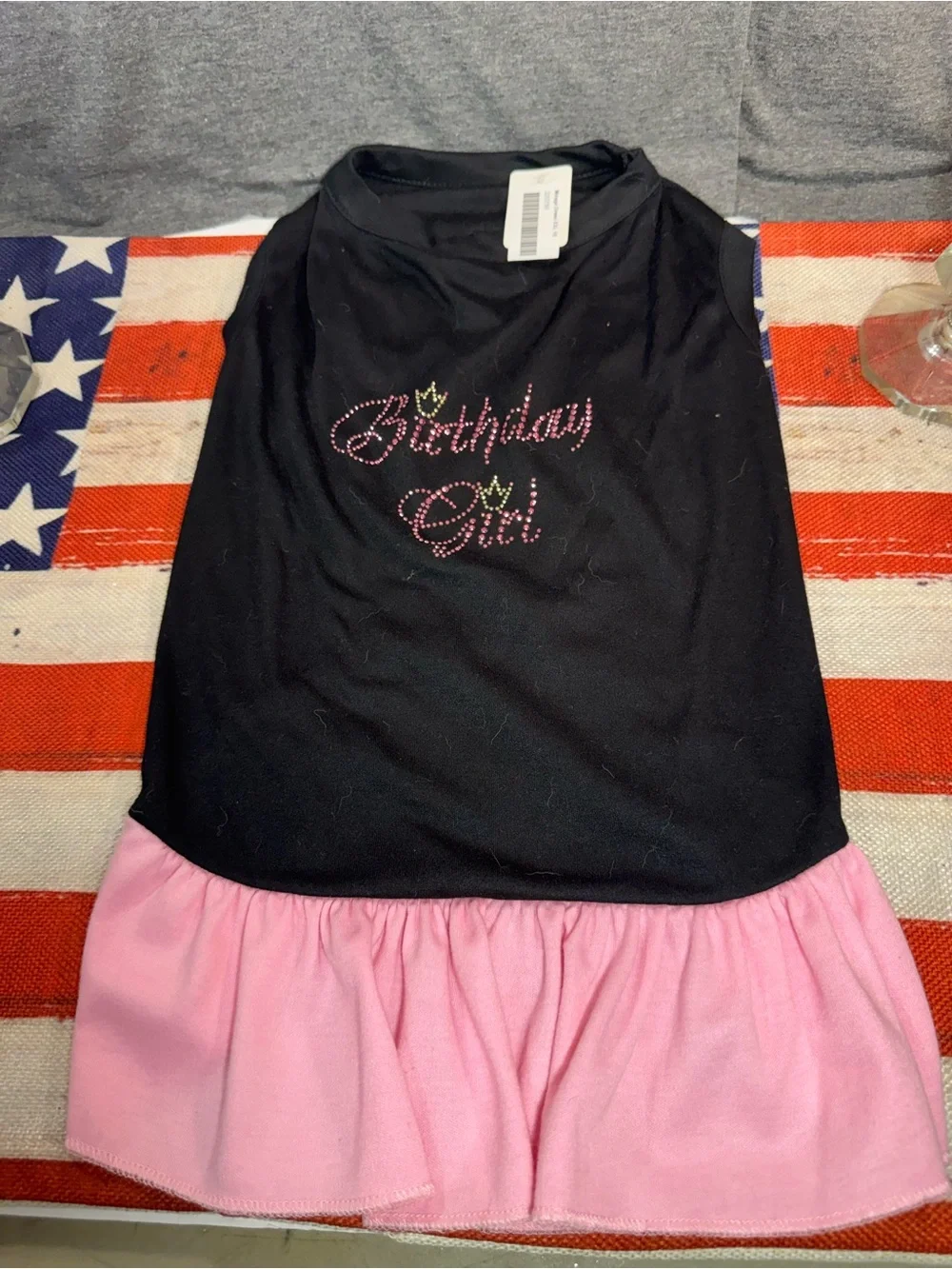 Birthday Girl Black & Pink Ruffle Dress